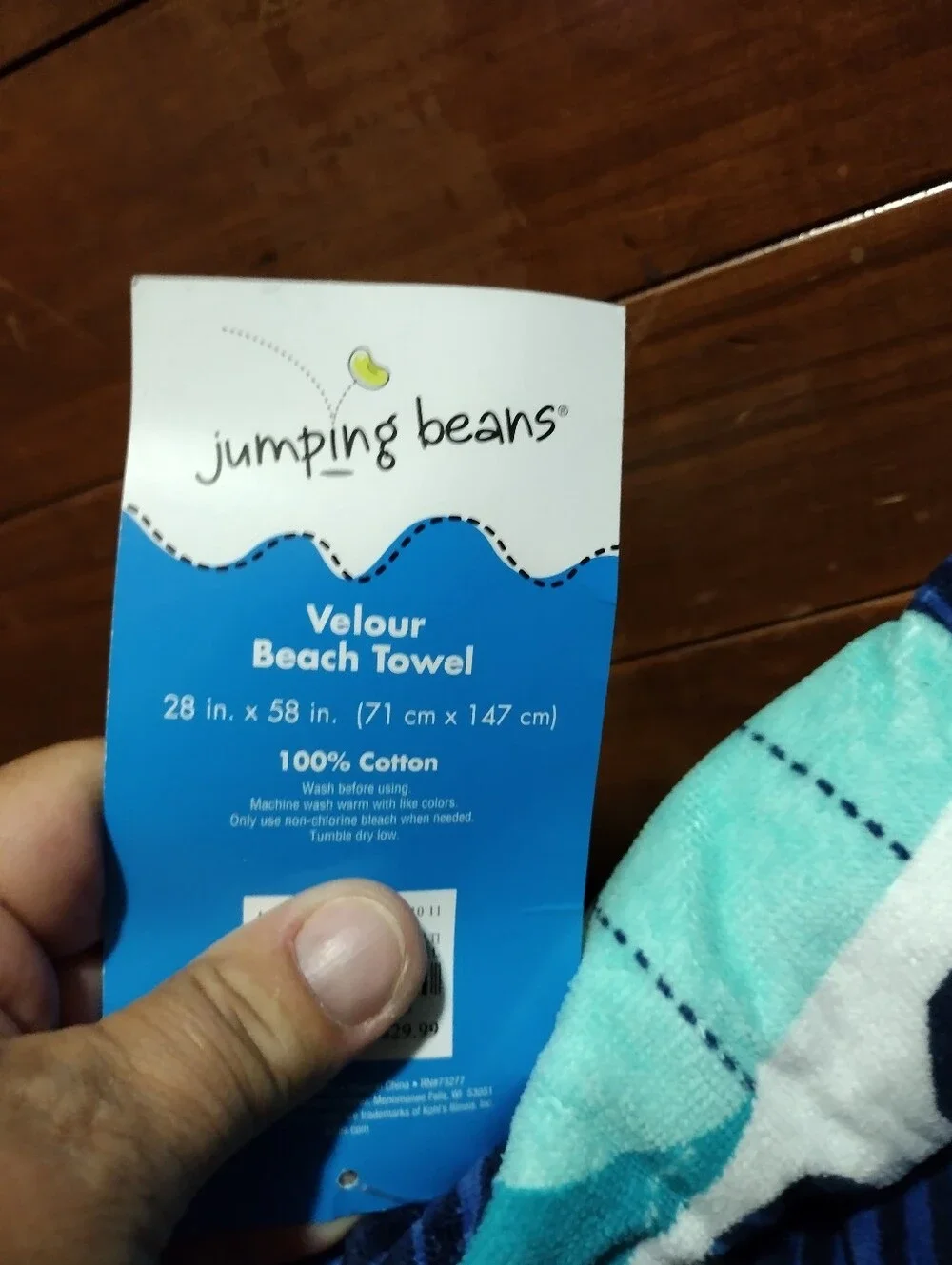 Jumpin Beans Skeleton Velour Beach Towel.               28